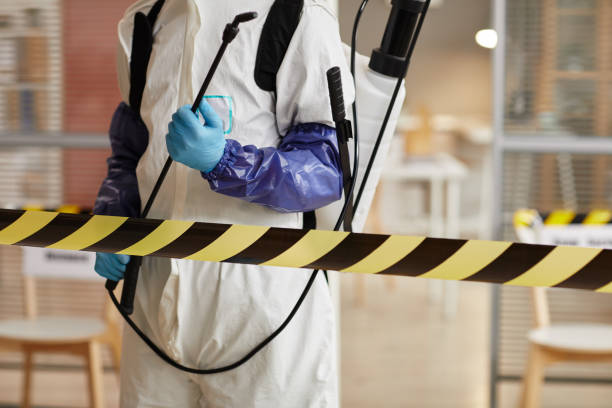 Professional Blood Cleanup technician working in Nashville, AR